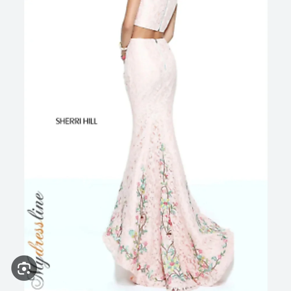 NWT Size 12/14 Pink Two Piece Sherri Hill Gown - Picture 4 of 8